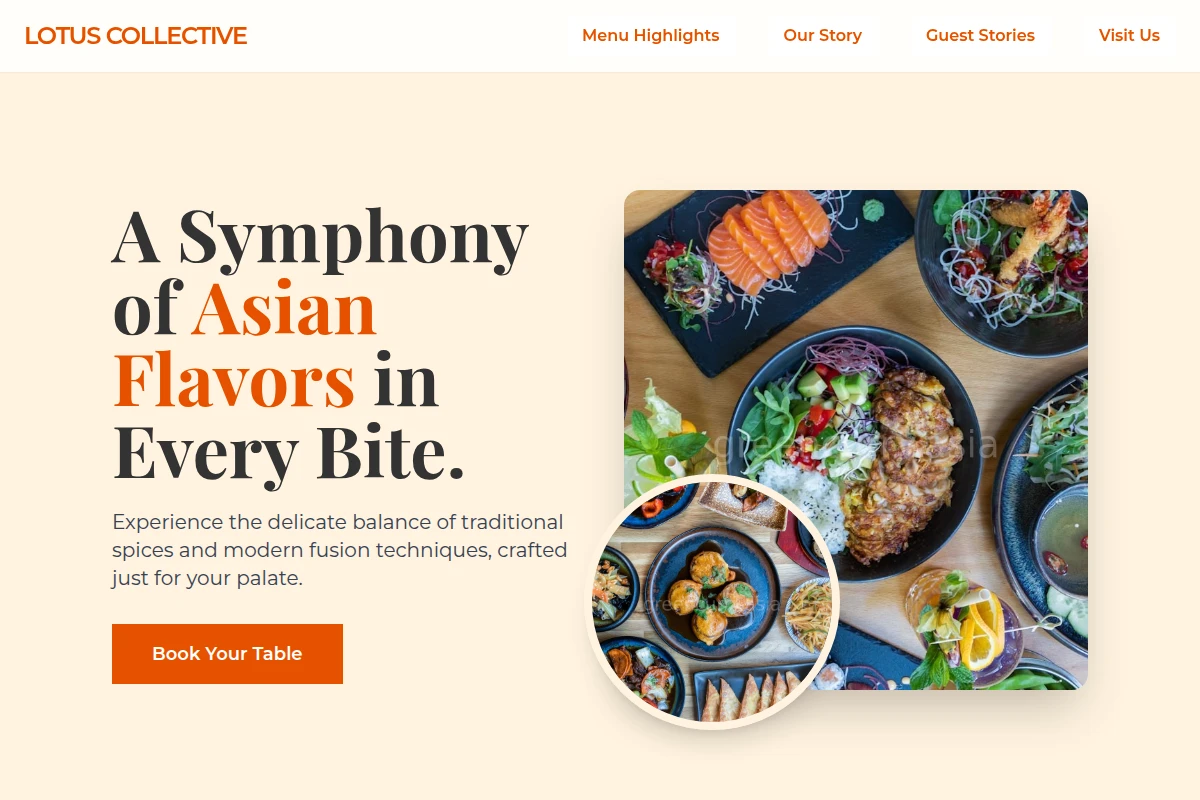 Fusion Asian Fusion Food