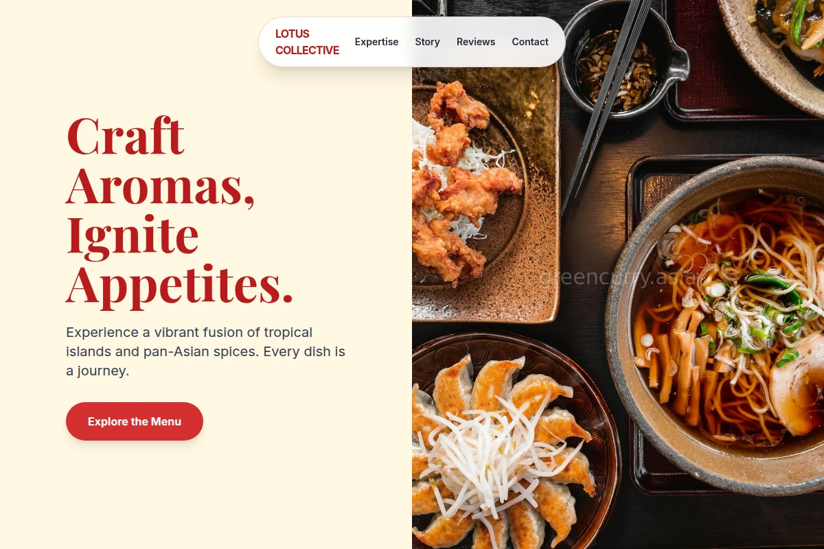 Tropical Asian Fusion Food